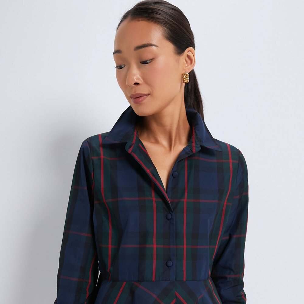 Fraser Plaid Ashlen Blouse by Tuckernuck SOLDOUT